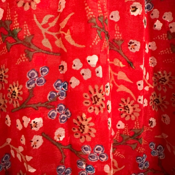 ASOS Maternity Red Floral Long Sleeve Dress - Picture 11 of 12